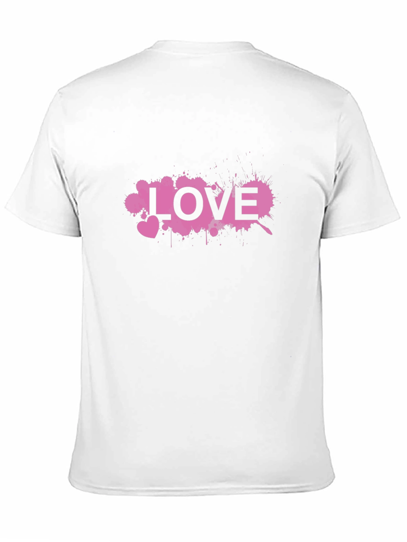 Love Splatter Graphic Black T-Shirt