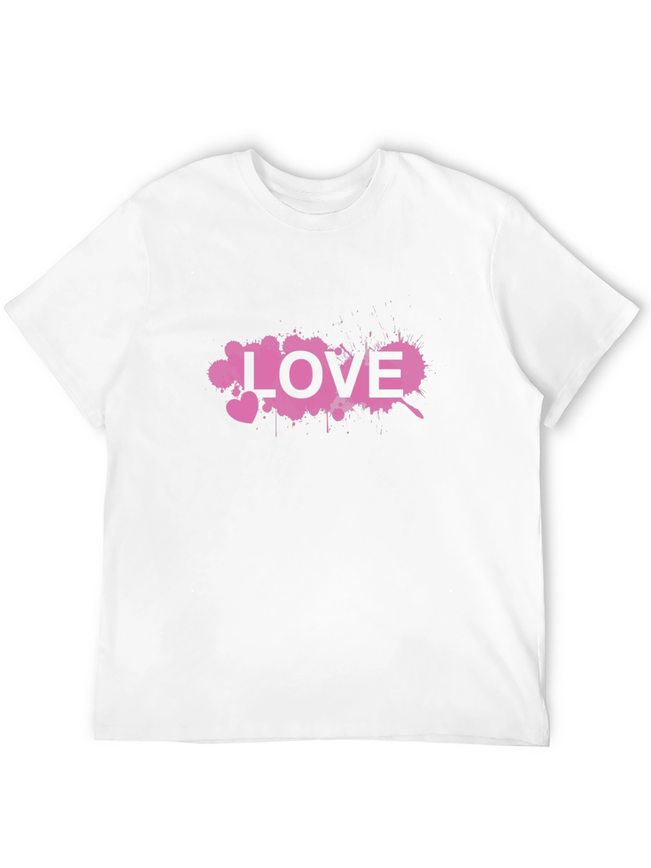 Love Splatter Graphic Black T-Shirt