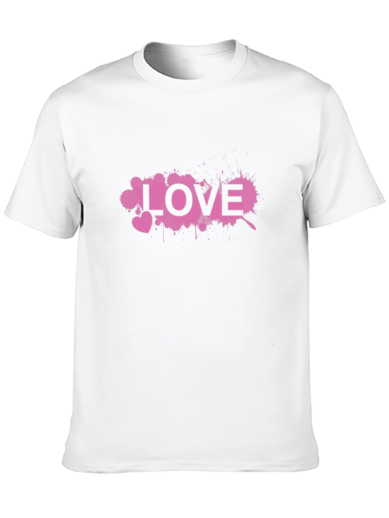 Love Splatter Graphic Black T-Shirt