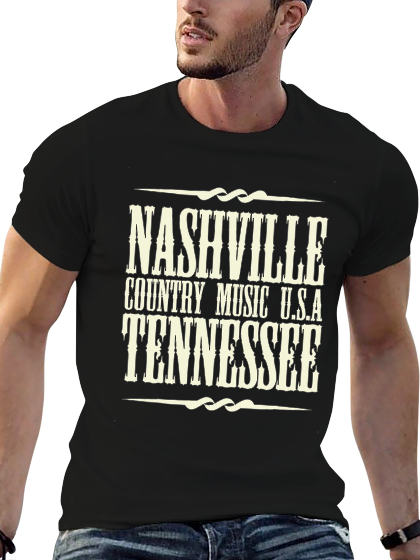 Nashville Tennessee Country Music USA Graphic T-Shirt