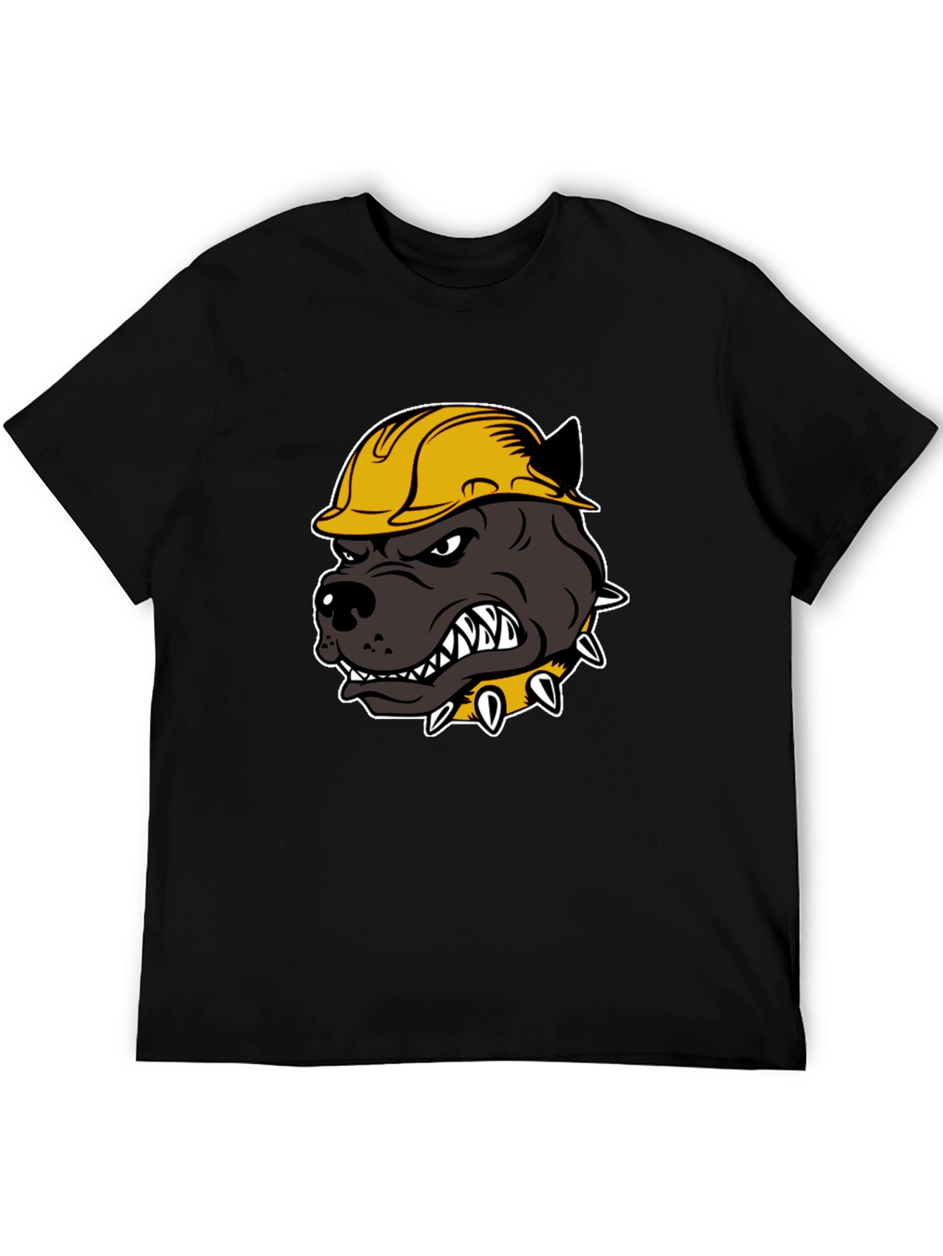 Construction Dog T-Shirt - Hard Hat Pitbull