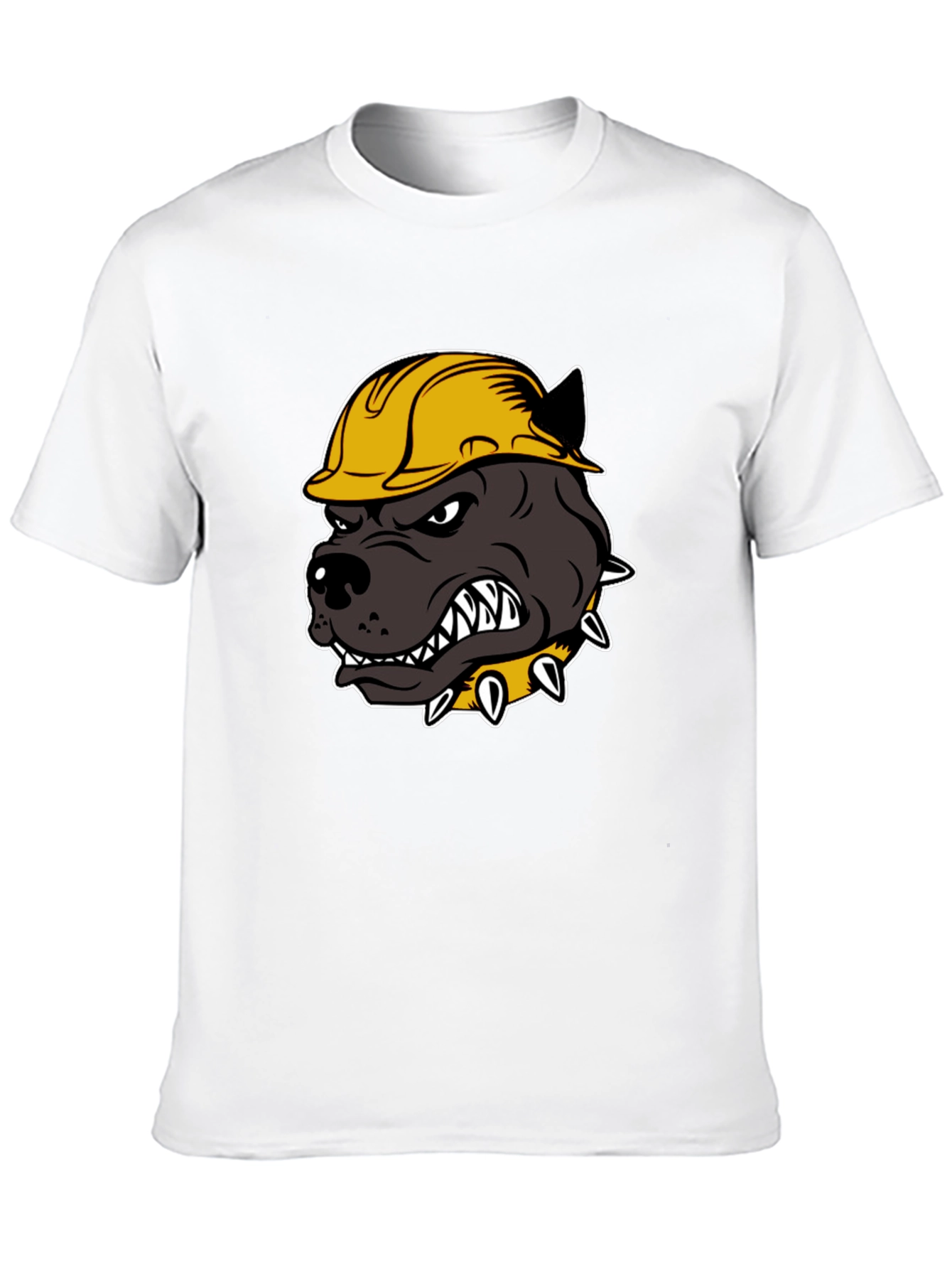 Construction Dog T-Shirt - Hard Hat Pitbull