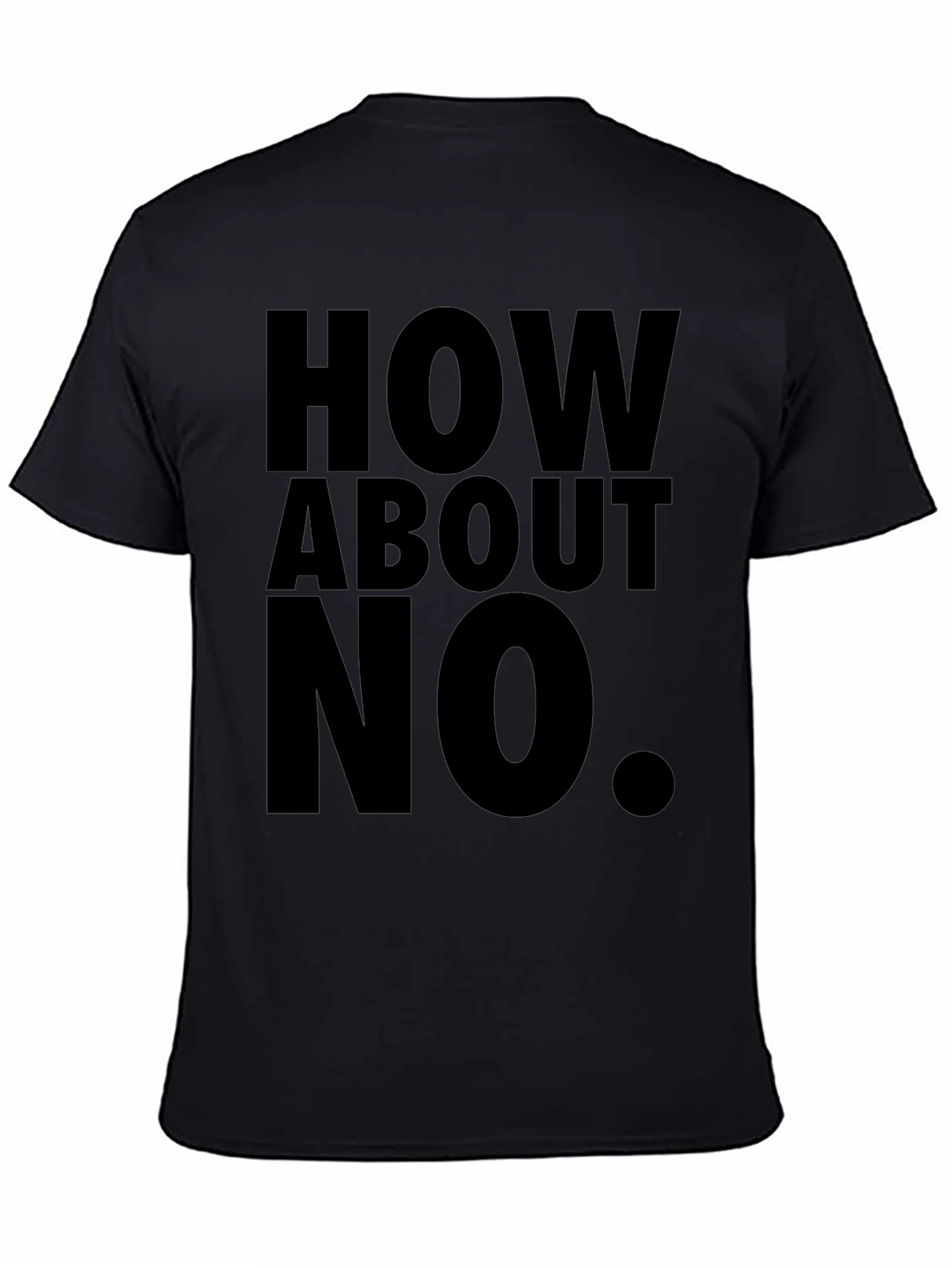 How About No Black T-Shirt