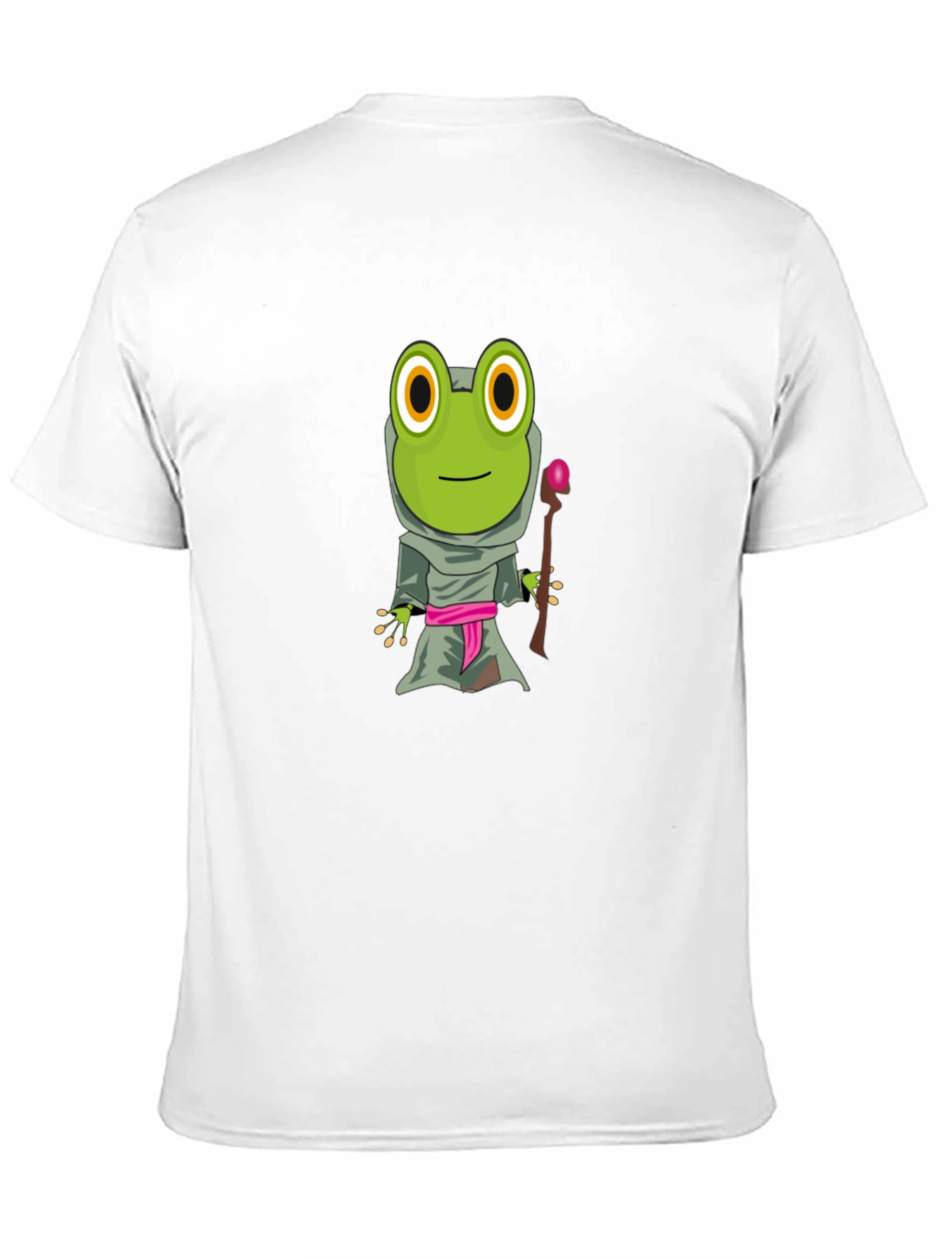 Frog Wizard Graphic Tee - Black Cotton T-Shirt