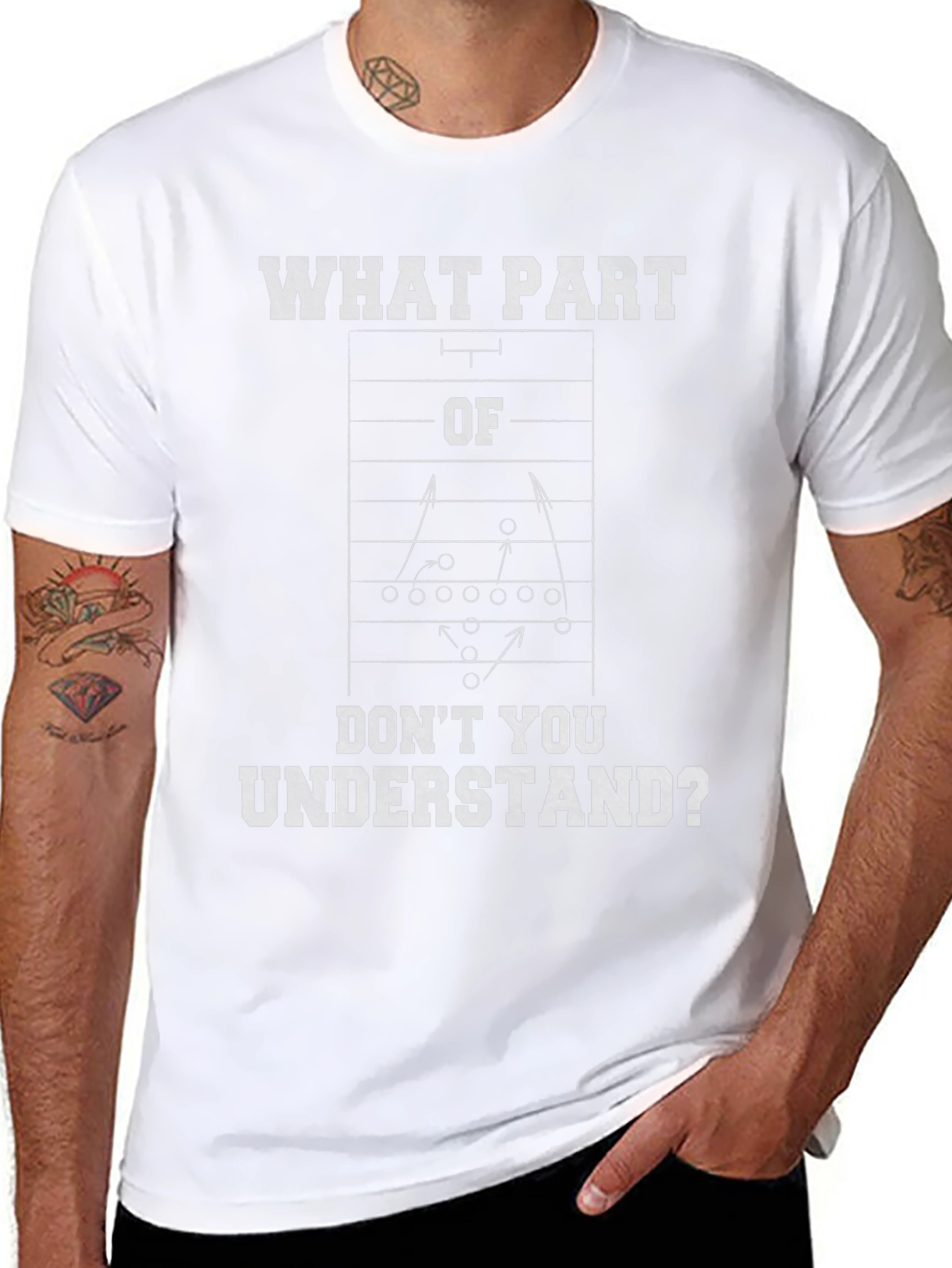 Football Play Diagram T-Shirt