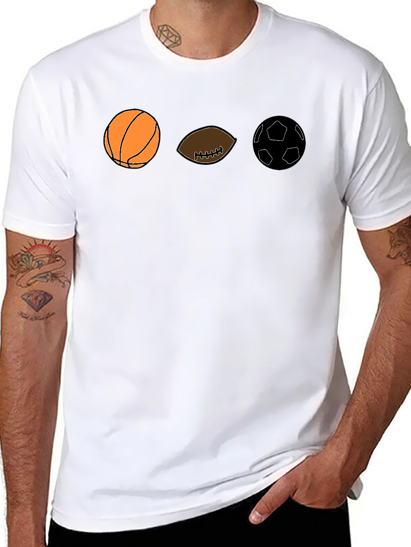 Sports Balls Graphic T-Shirt