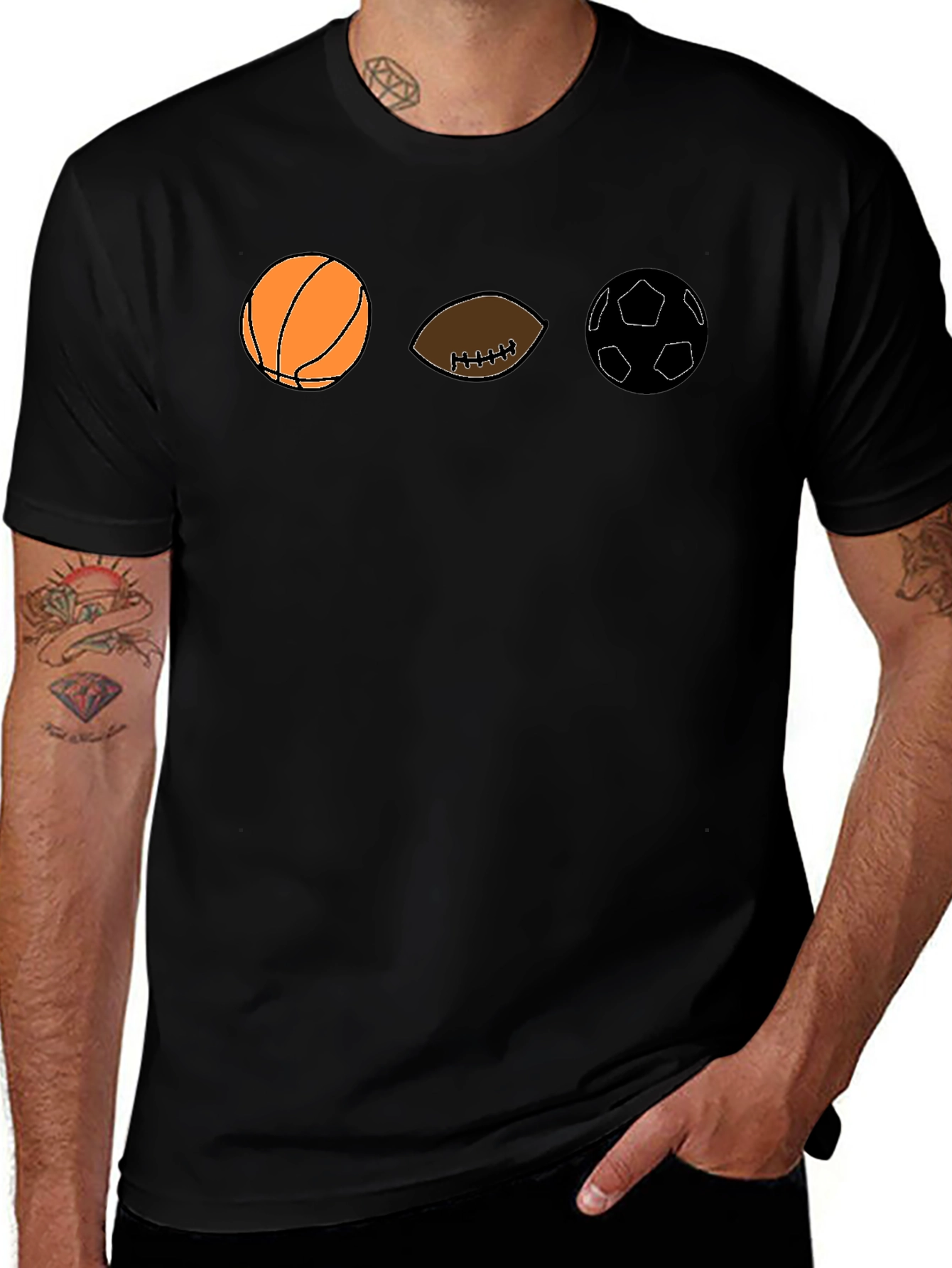 Sports Balls Graphic T-Shirt