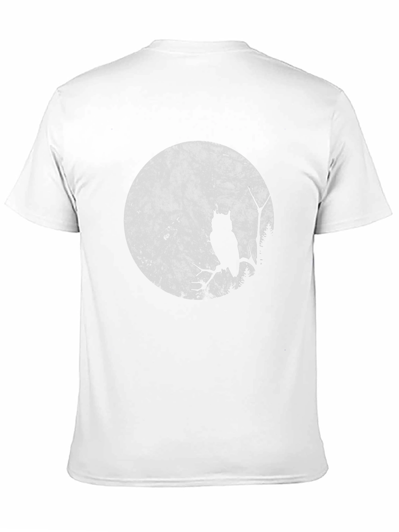 Owl Moon Graphic T-Shirt - Black Cotton Tee
