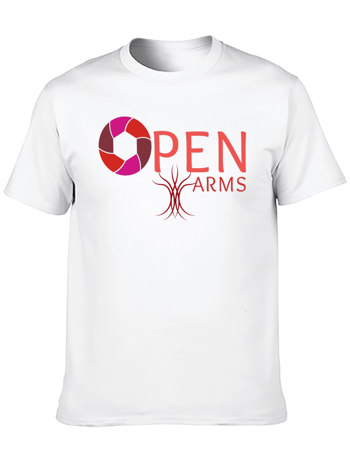 Open Arms Graphic T-Shirt - Black