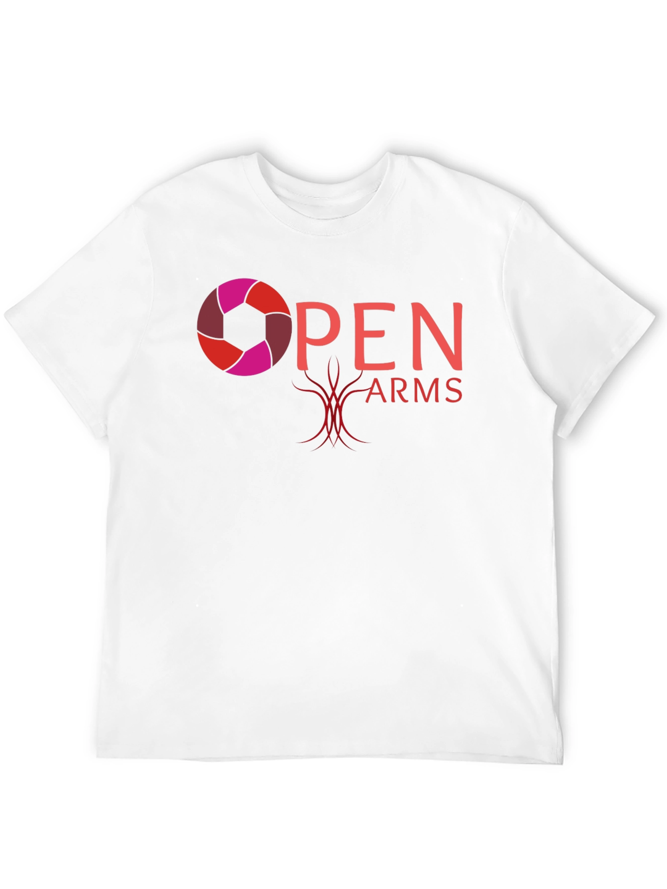 Open Arms Graphic T-Shirt - Black