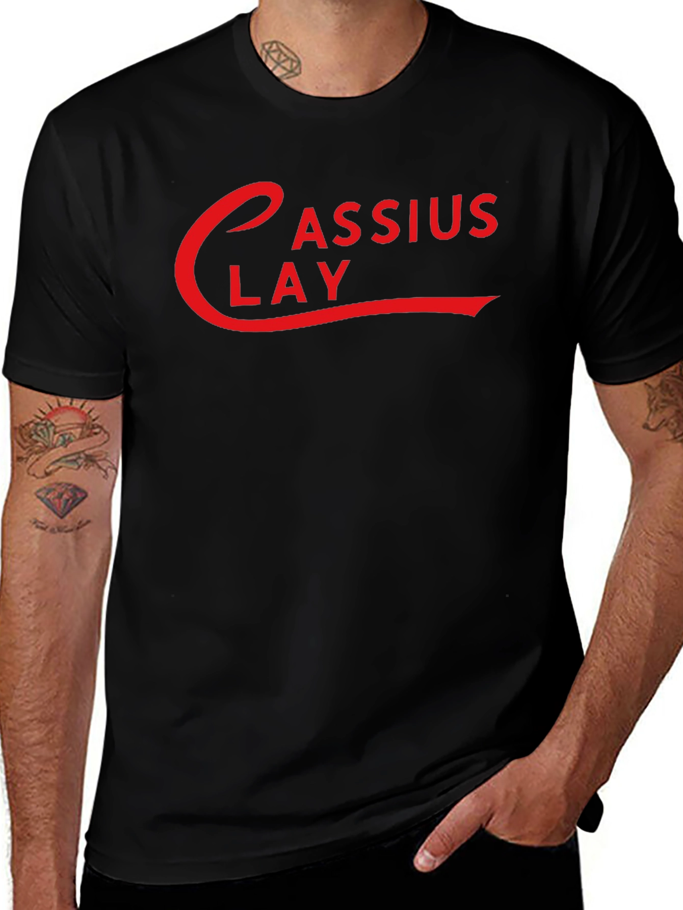Cassius Clay Black T-Shirt | Retro Style