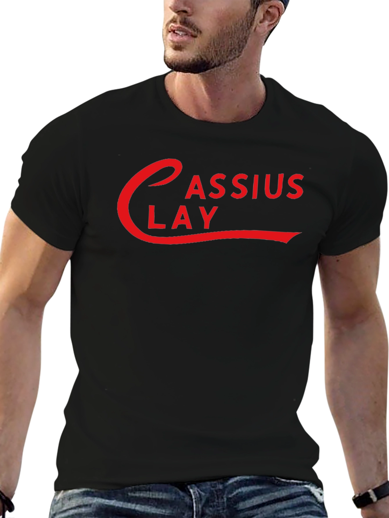 Cassius Clay Black T-Shirt | Retro Style