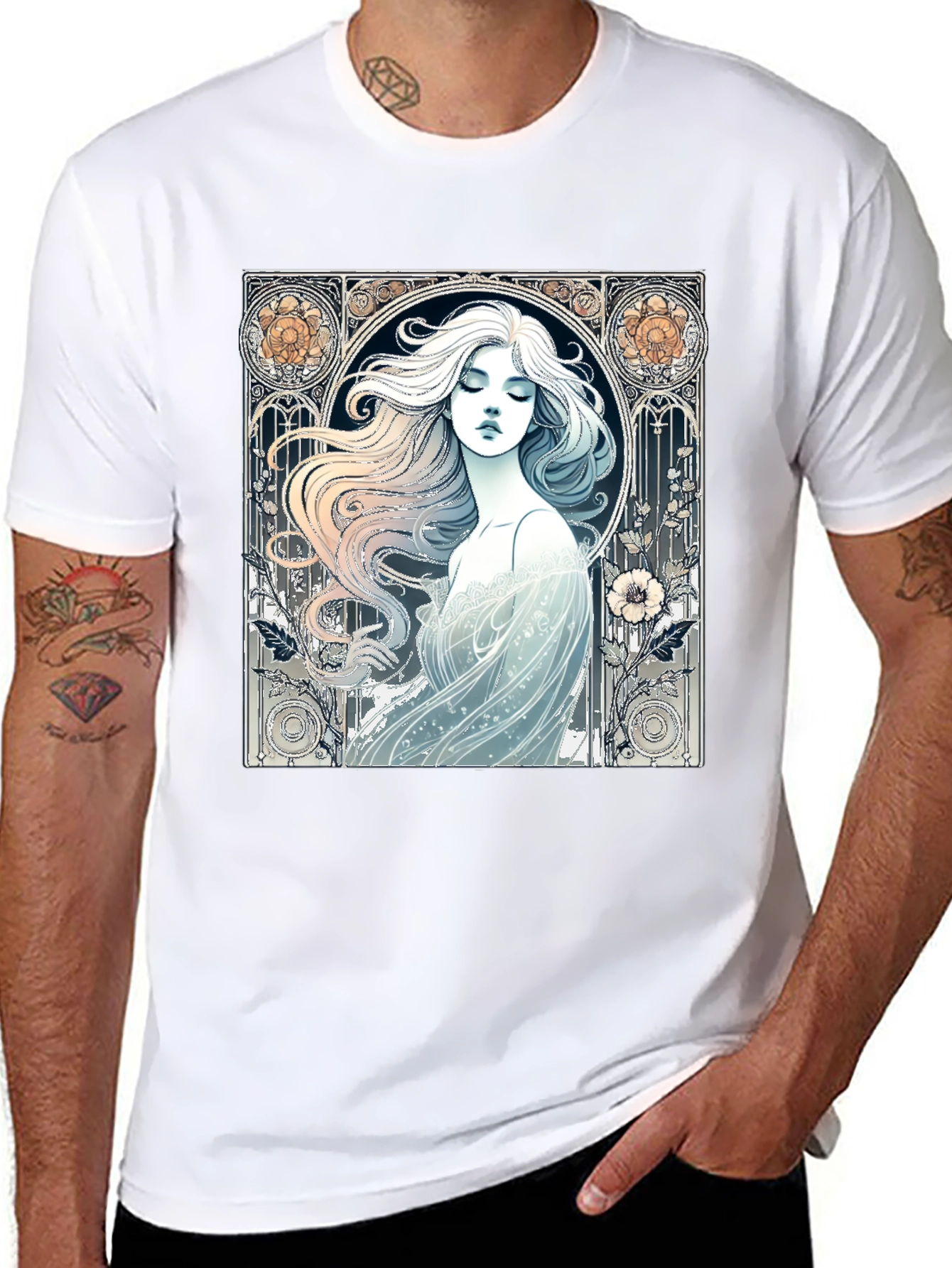 Art Nouveau Woman Graphic Tee