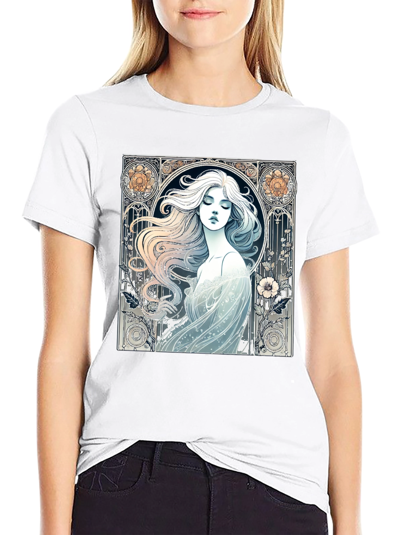 Art Nouveau Woman Graphic Tee