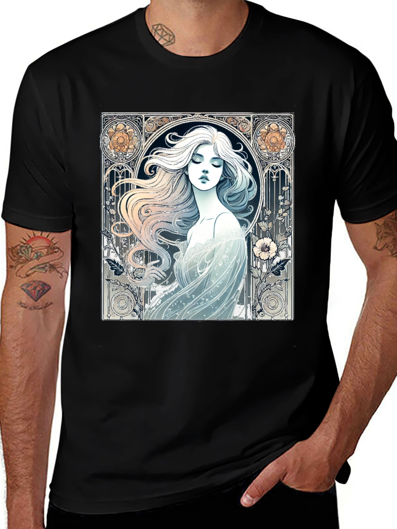Art Nouveau Woman Graphic Tee