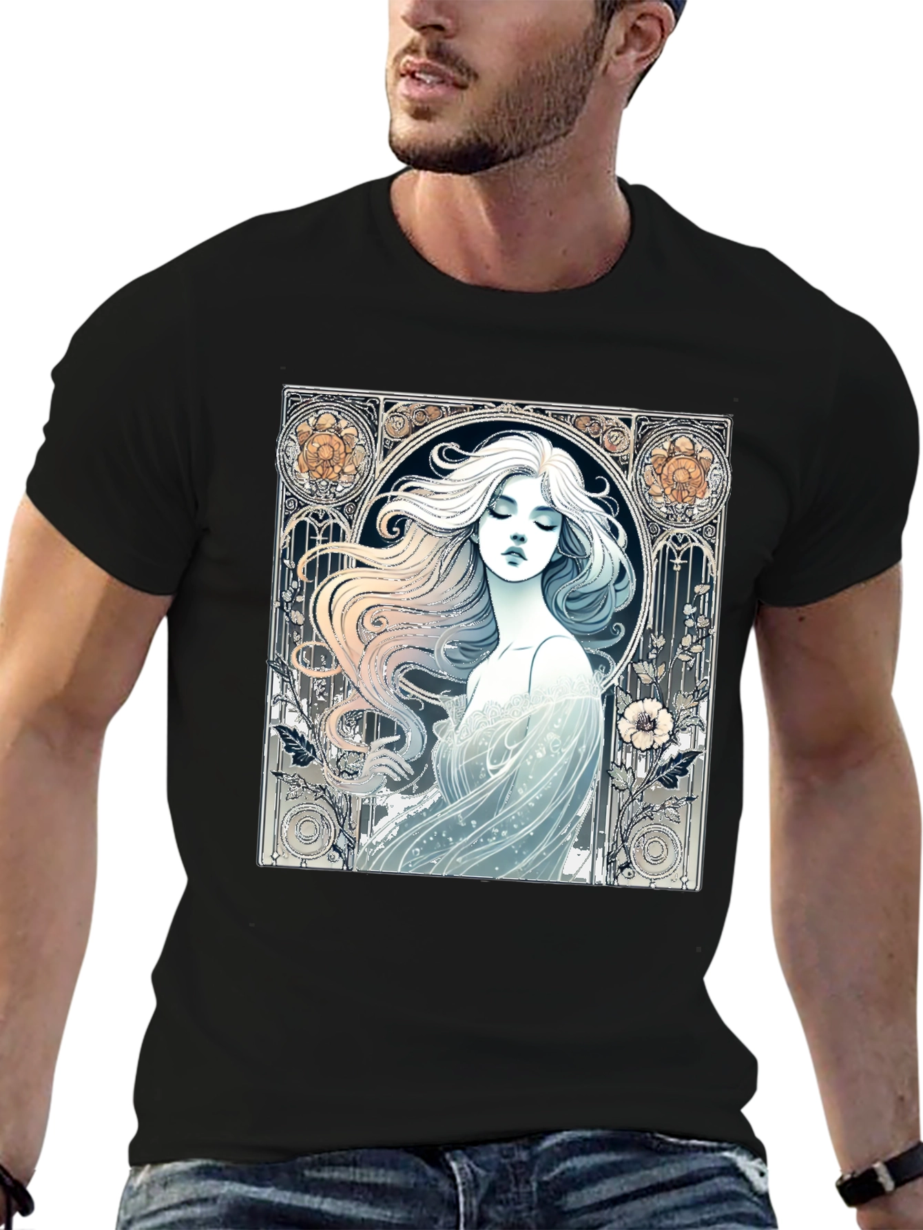 Art Nouveau Woman Graphic Tee