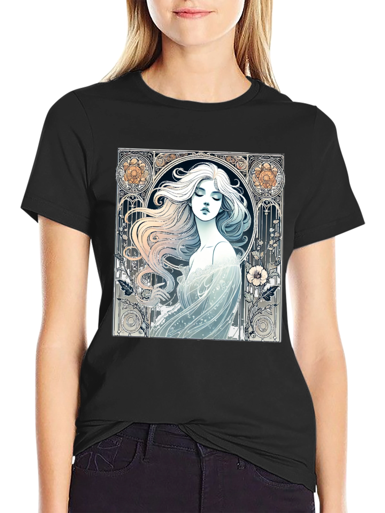 Art Nouveau Woman Graphic Tee
