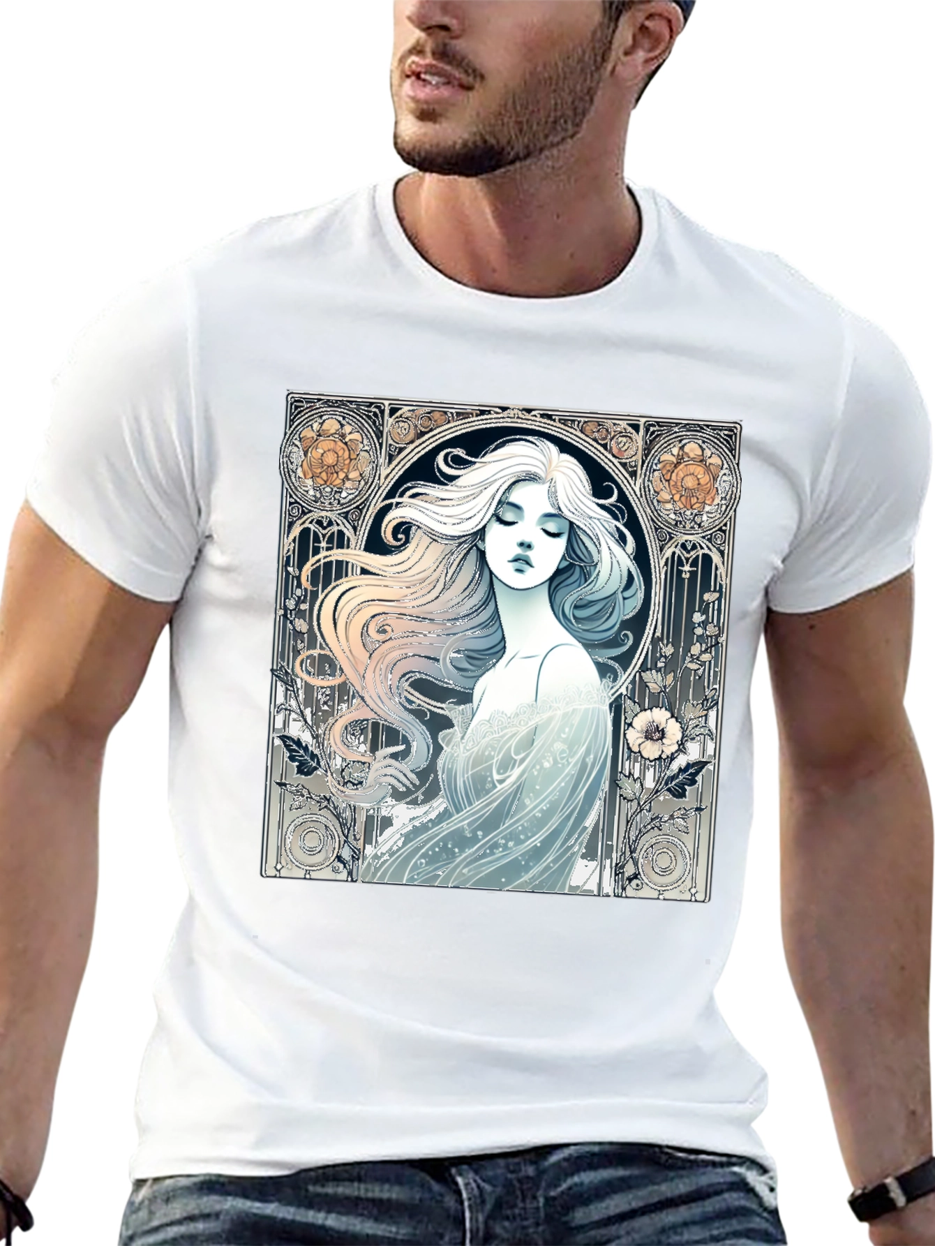 Art Nouveau Woman Graphic Tee