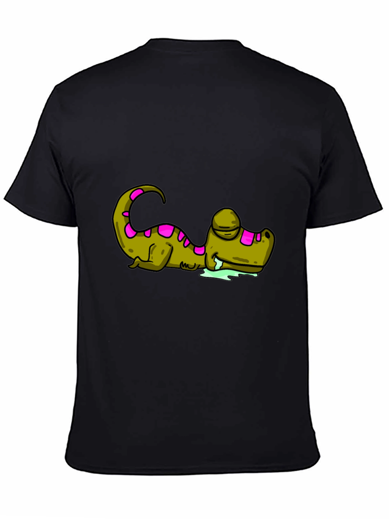 Lazy Alligator Graphic T-Shirt - Relaxed Fit Black