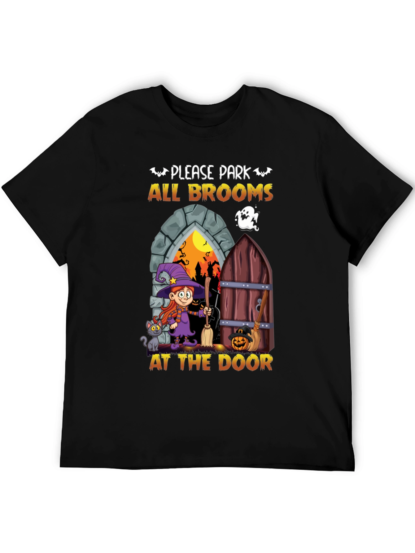 Halloween Witch Broom T-Shirt