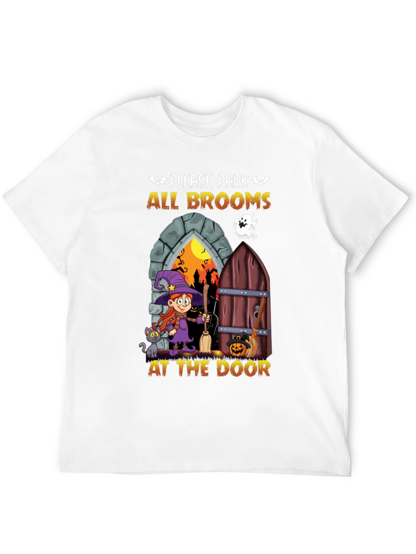 Halloween Witch Broom T-Shirt