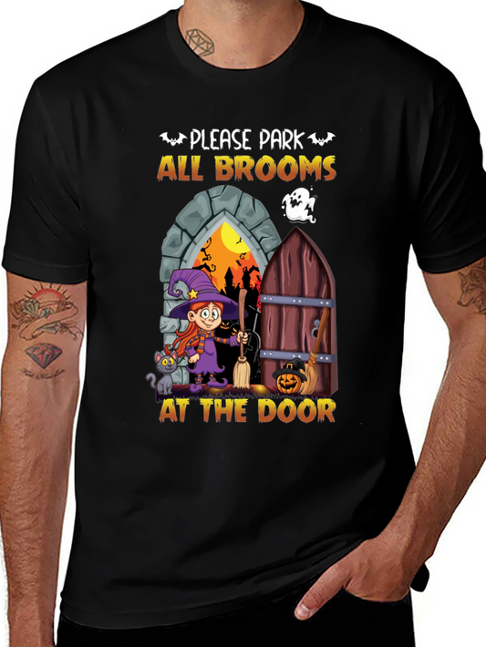 Halloween Witch Broom T-Shirt