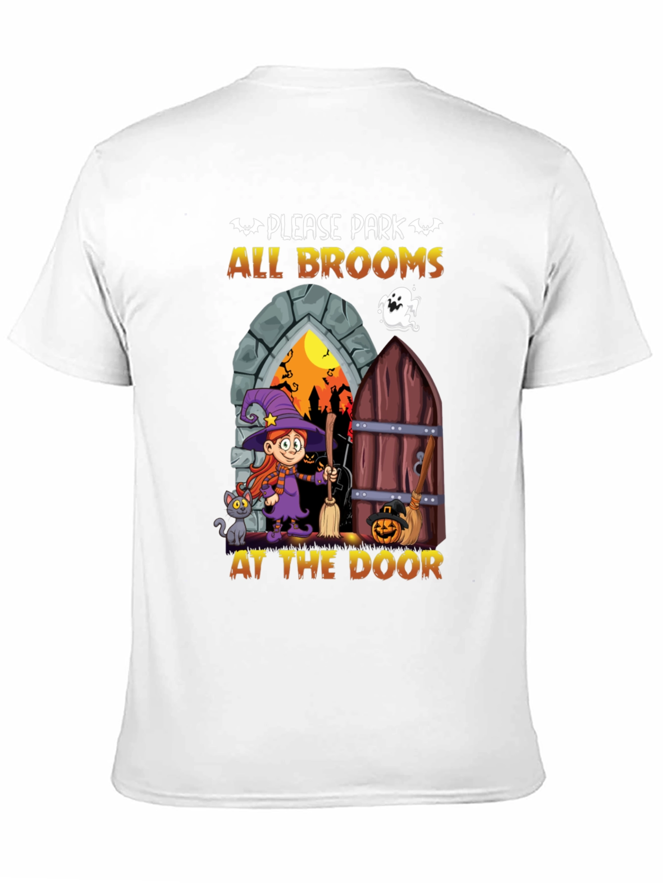 Halloween Witch Broom T-Shirt