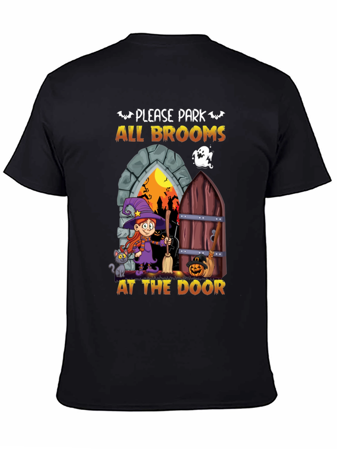 Halloween Witch Broom T-Shirt