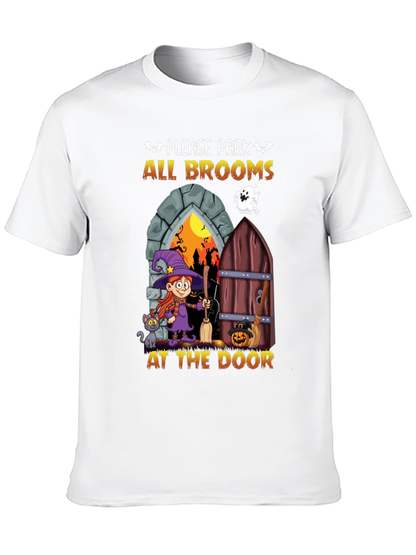 Halloween Witch Broom T-Shirt