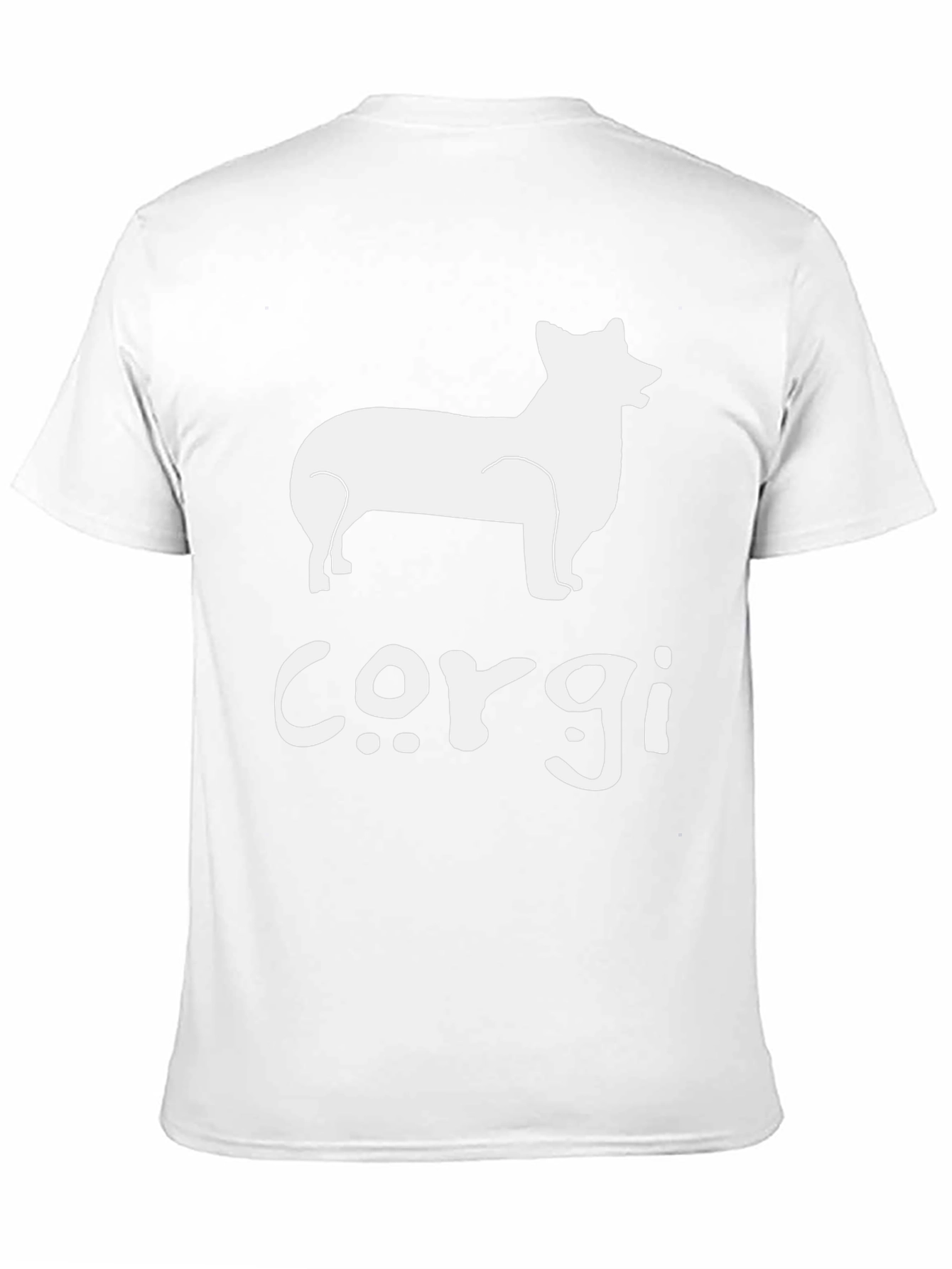 Corgi Silhouette Graphic T-Shirt - Black