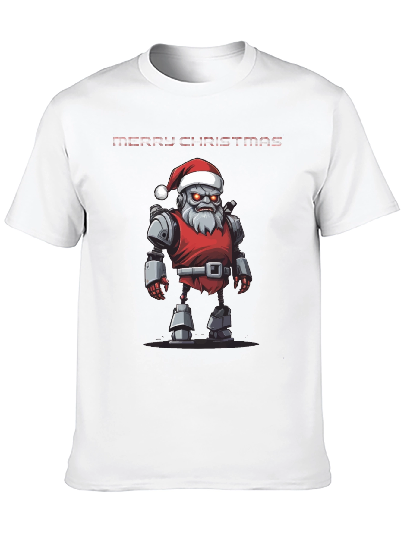 Merry Christmas Robot Santa T-Shirt