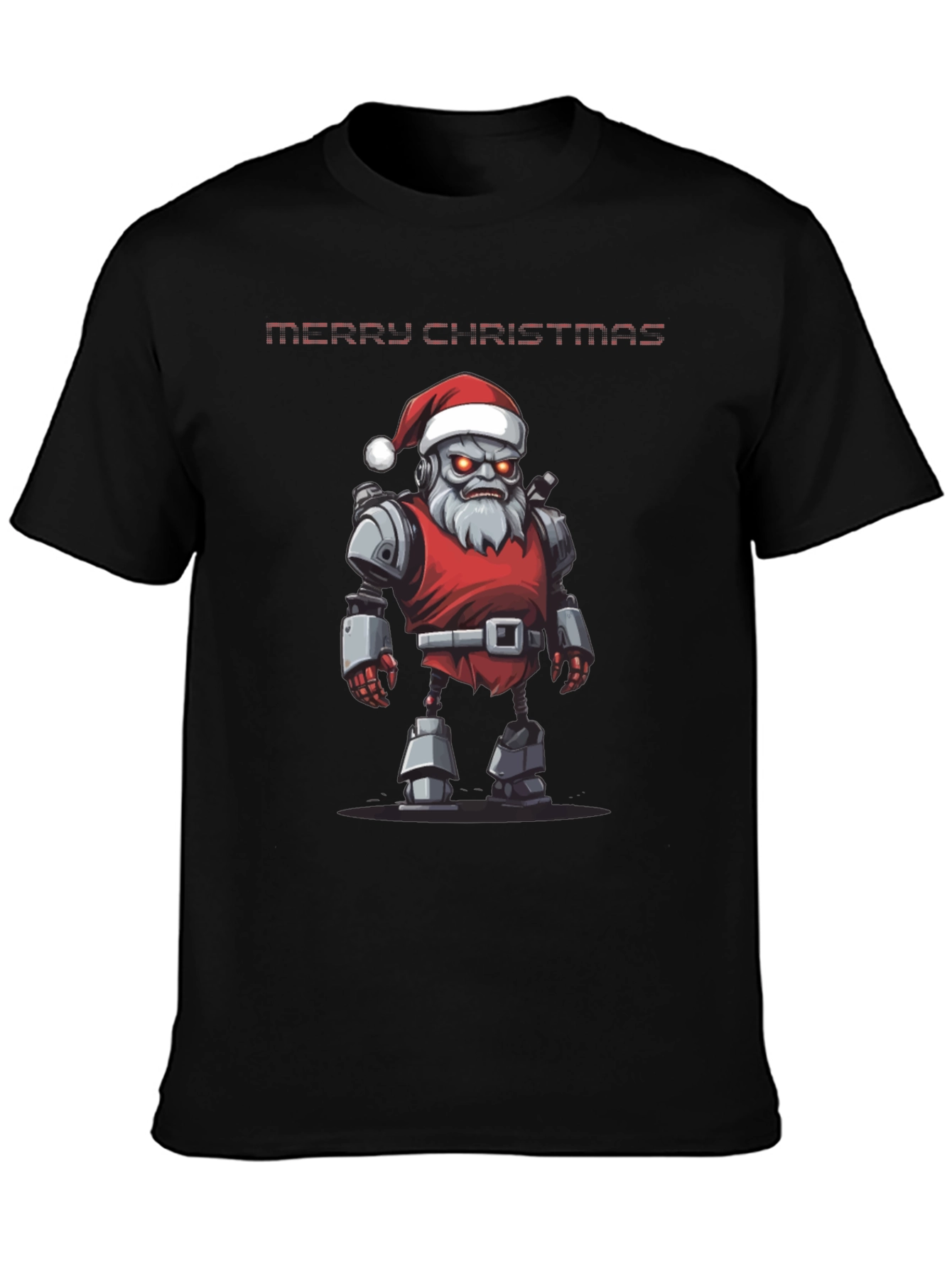 Merry Christmas Robot Santa T-Shirt