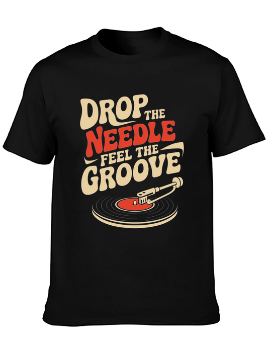 Drop The Needle Feel The Groove Graphic Tee