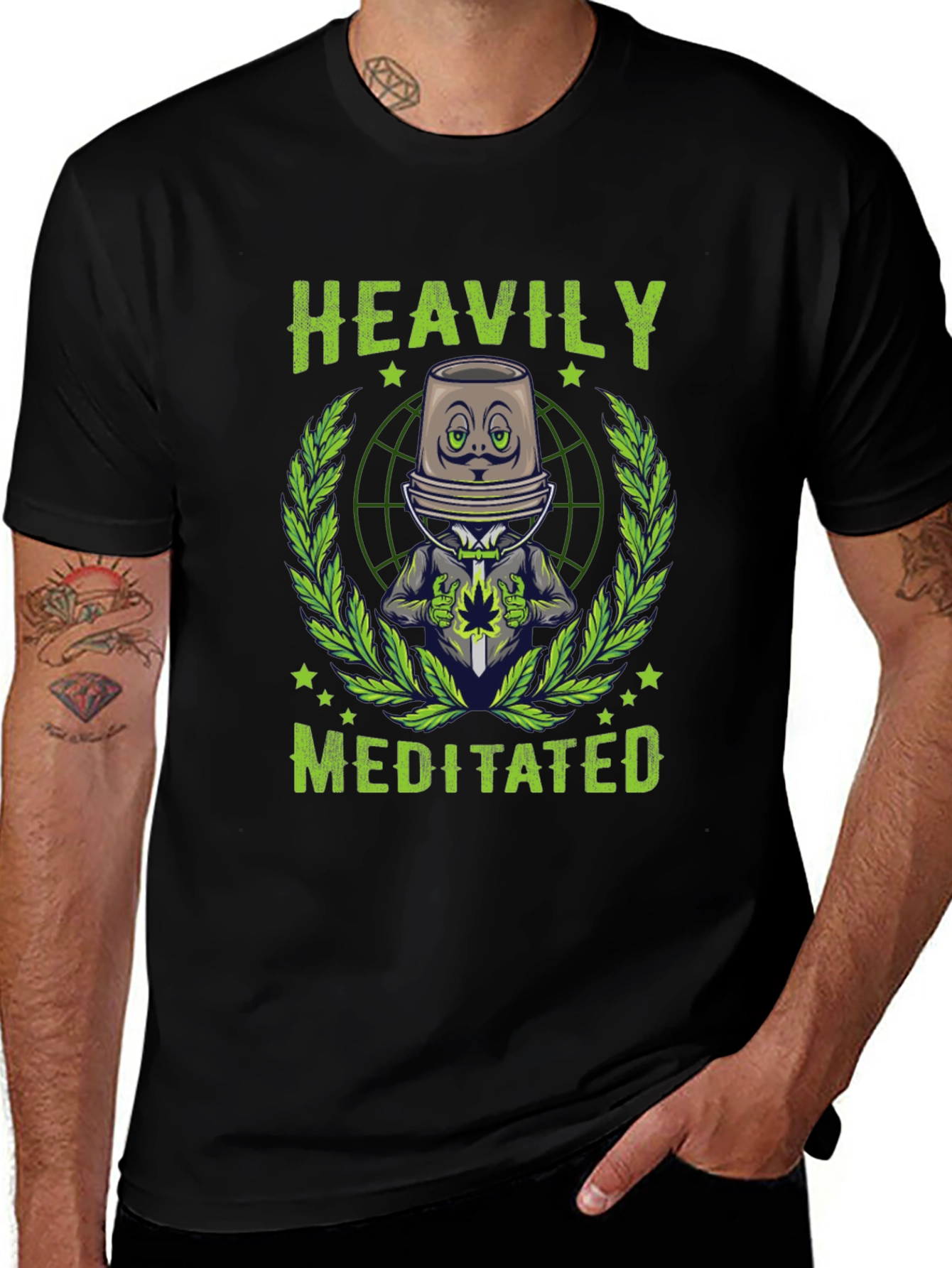 Heavily Meditated Graphic T-Shirt