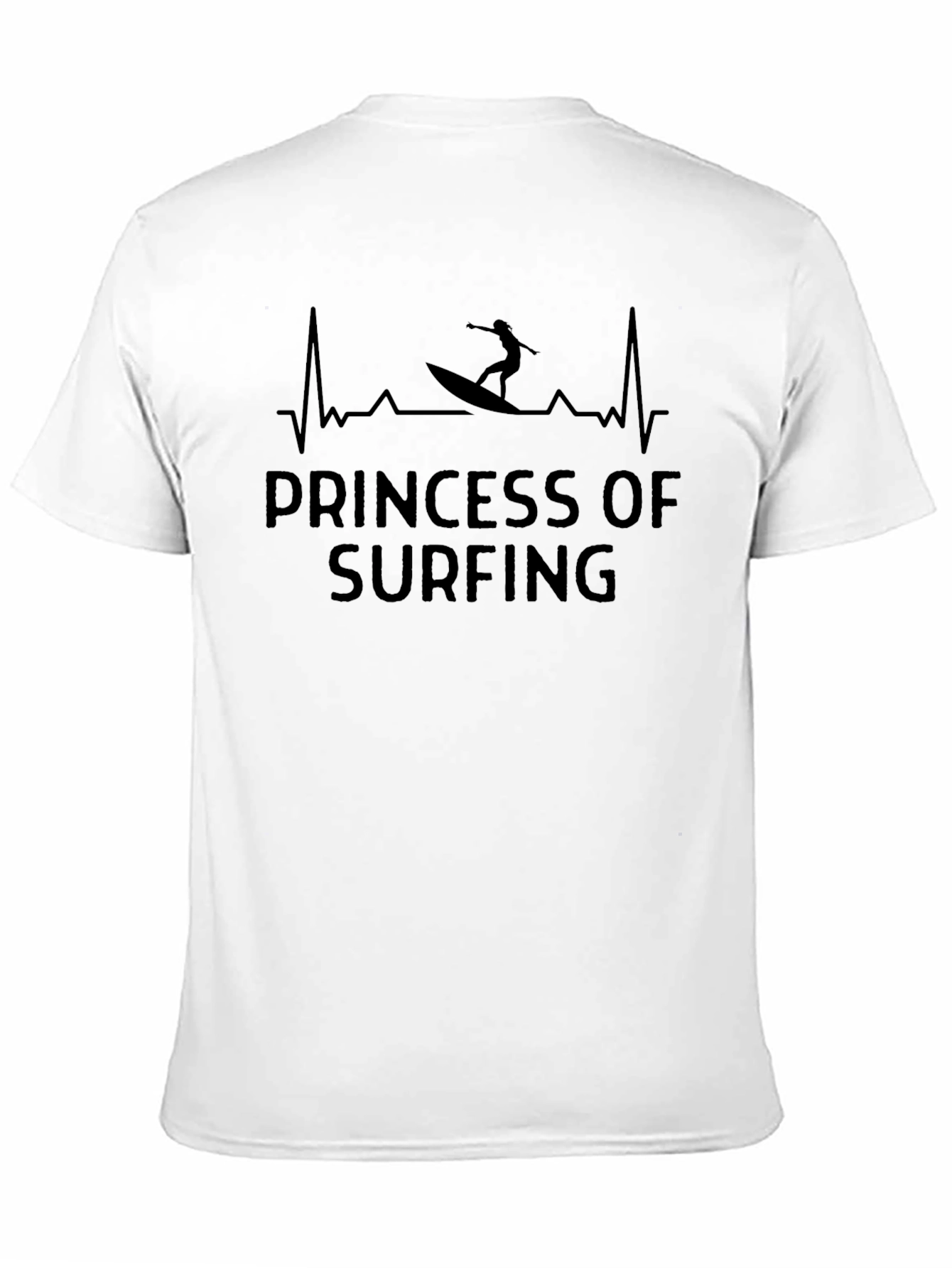 Princess of Surfing T-Shirt - Heartbeat Design