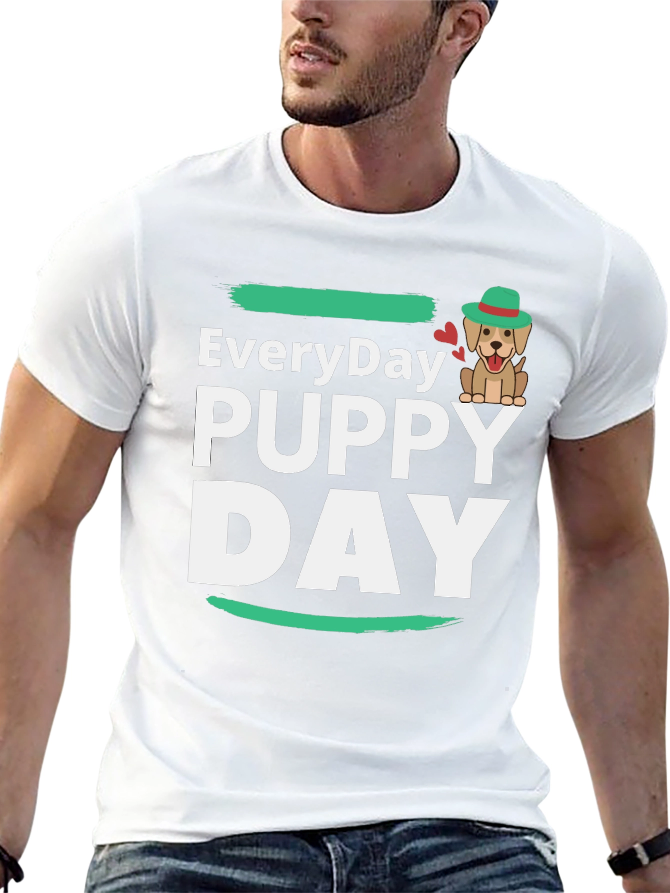 Everyday Puppy Day T-Shirt Cute Dog Tee