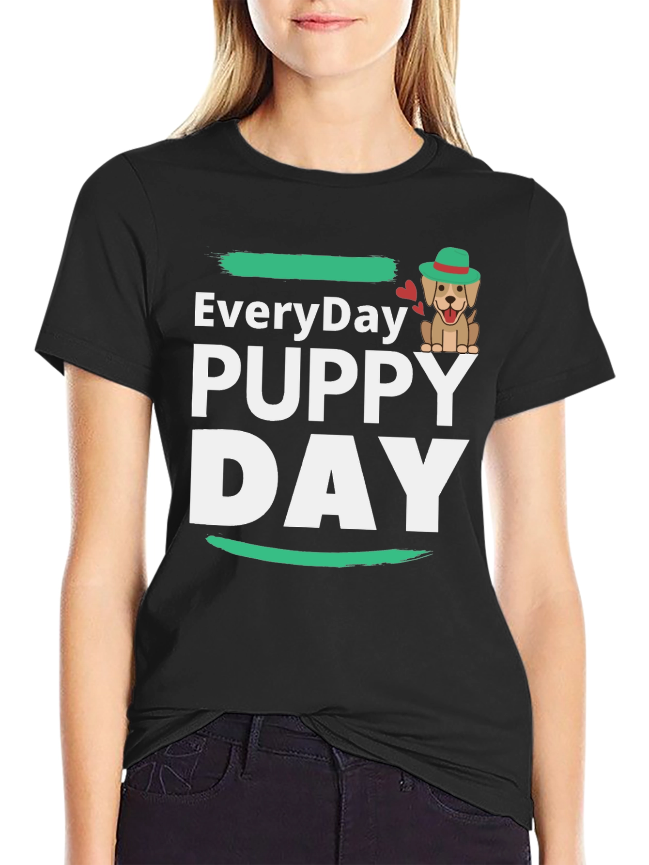Everyday Puppy Day T-Shirt Cute Dog Tee