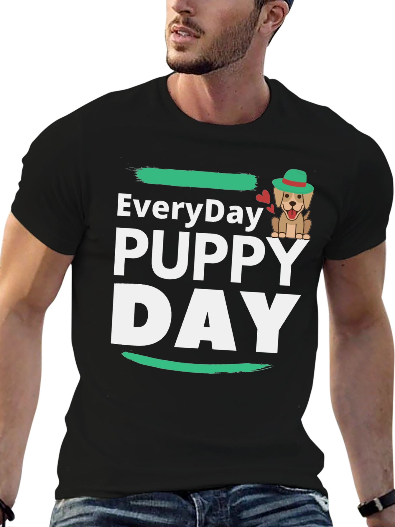 Everyday Puppy Day T-Shirt Cute Dog Tee
