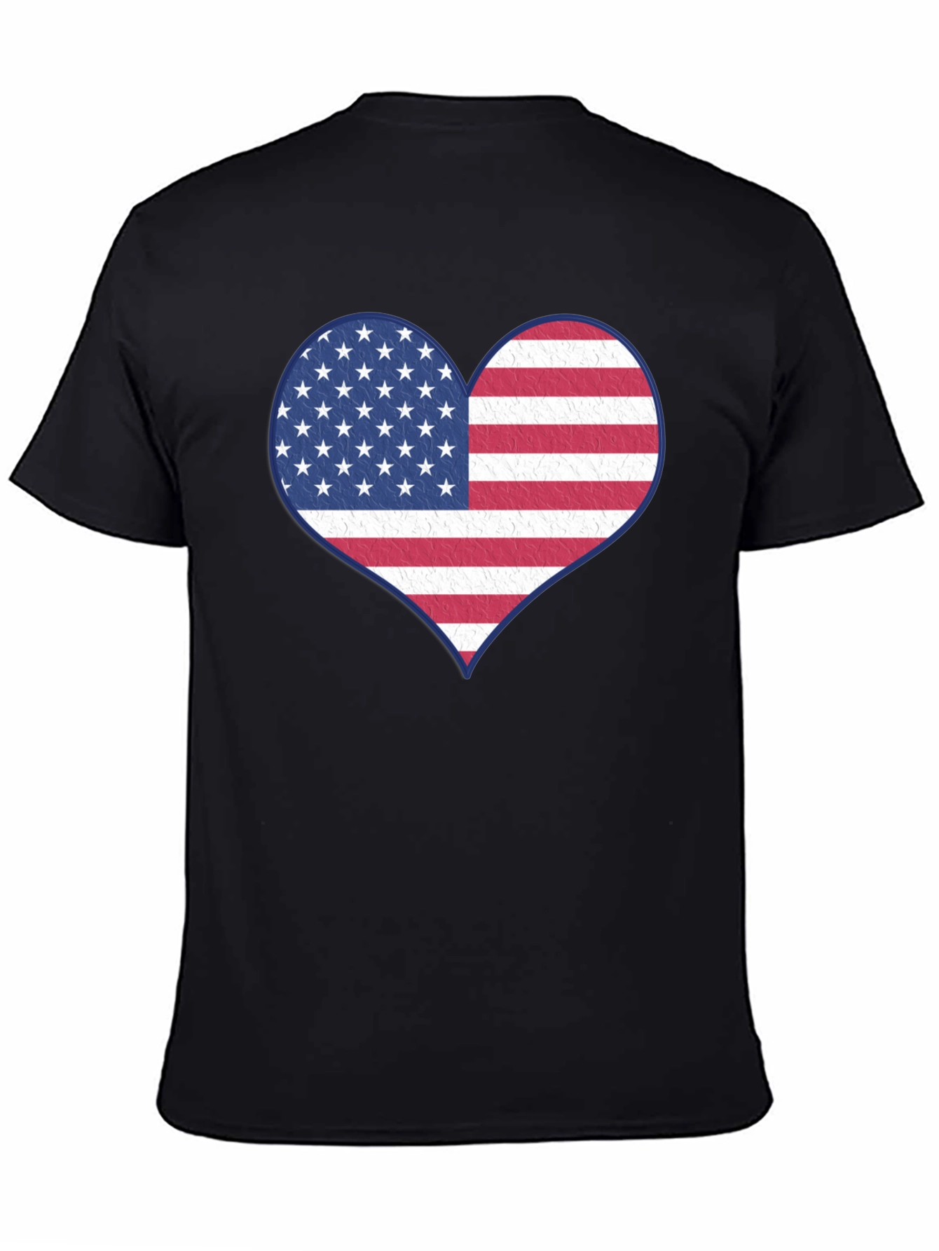 Patriotic Heart Flag Graphic Tee