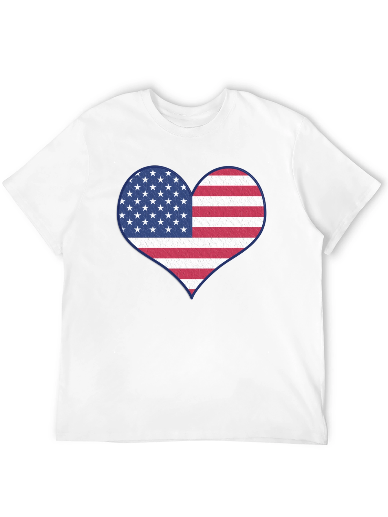 Patriotic Heart Flag Graphic Tee