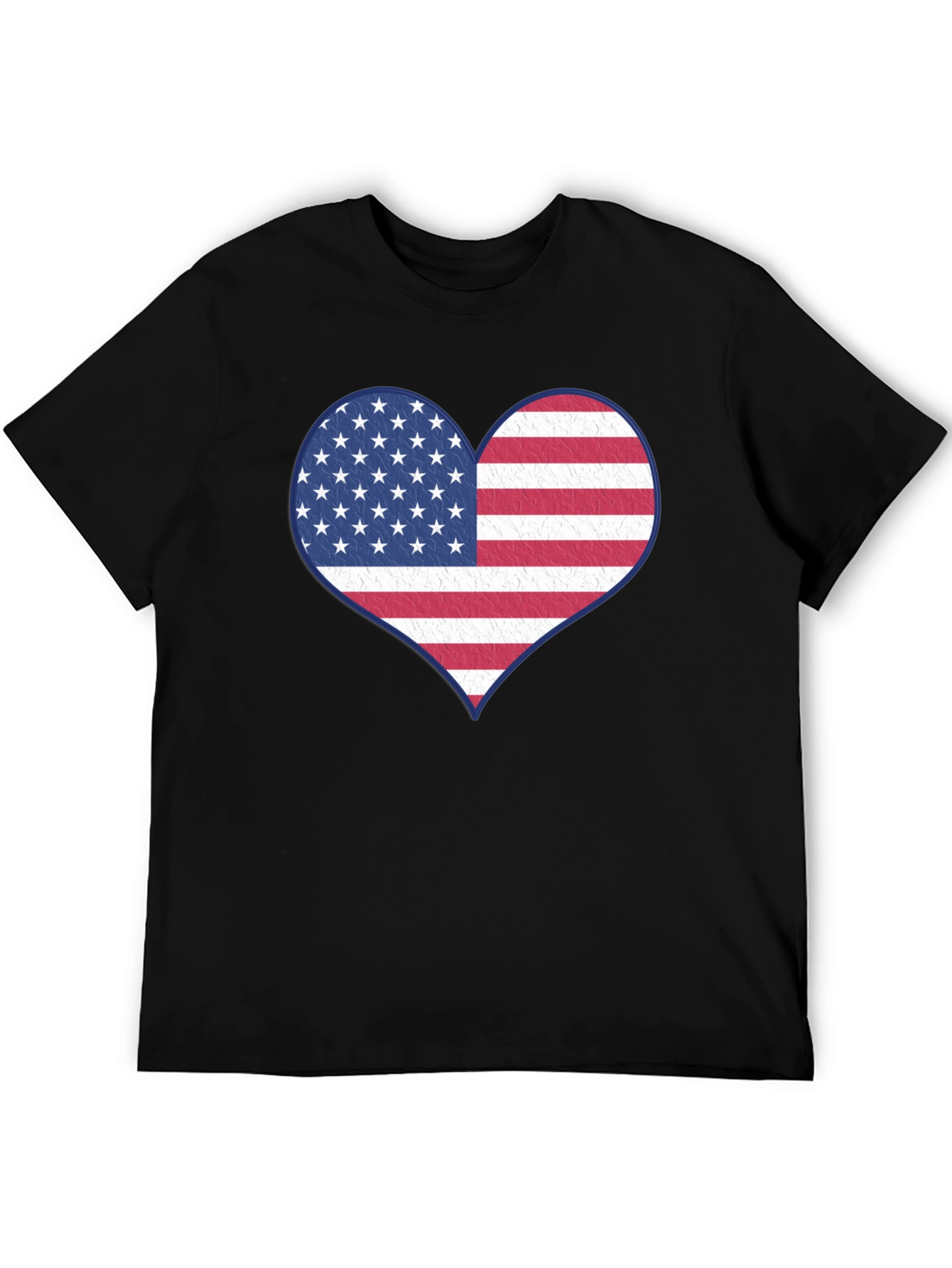 Patriotic Heart Flag Graphic Tee