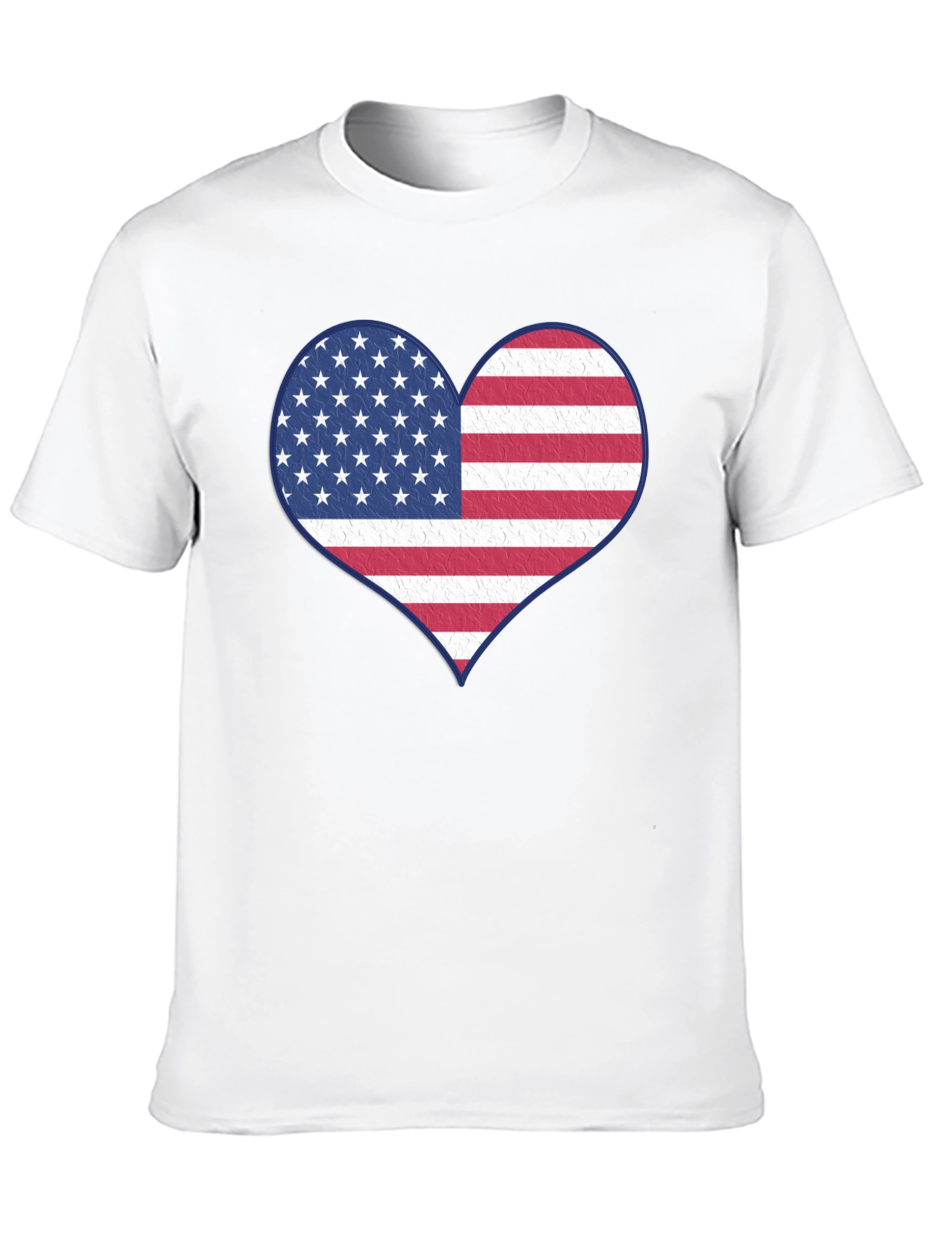 Patriotic Heart Flag Graphic Tee