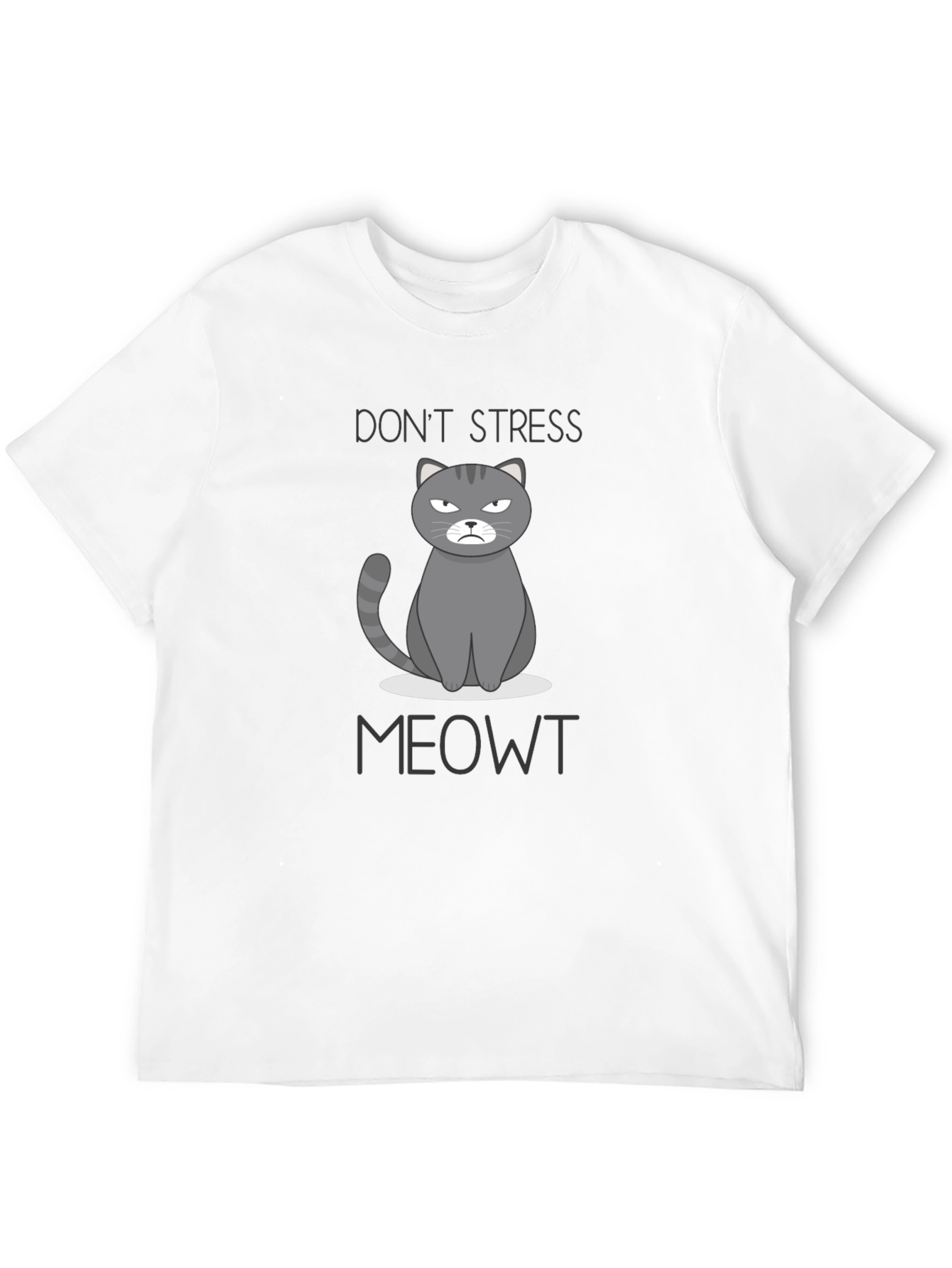 Dont Stress Meowt Funny Cat Graphic T-Shirt