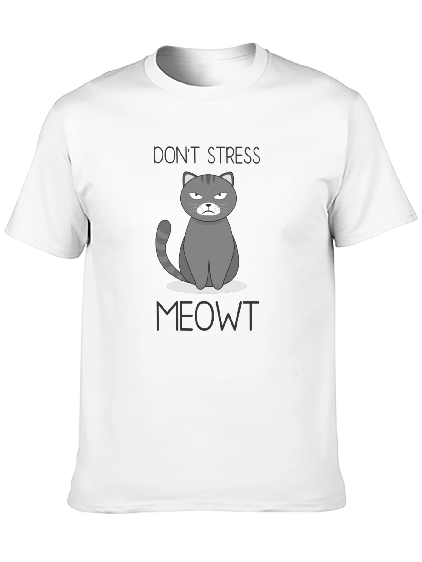 Dont Stress Meowt Funny Cat Graphic T-Shirt