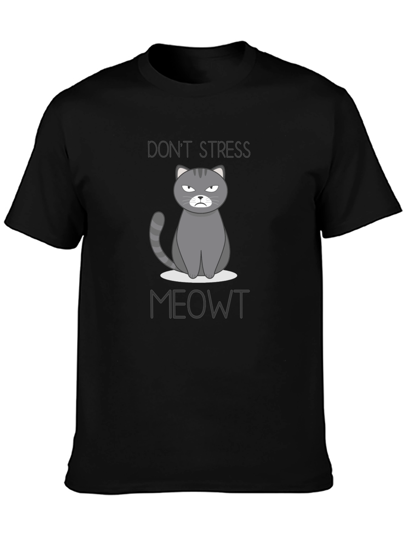 Dont Stress Meowt Funny Cat Graphic T-Shirt