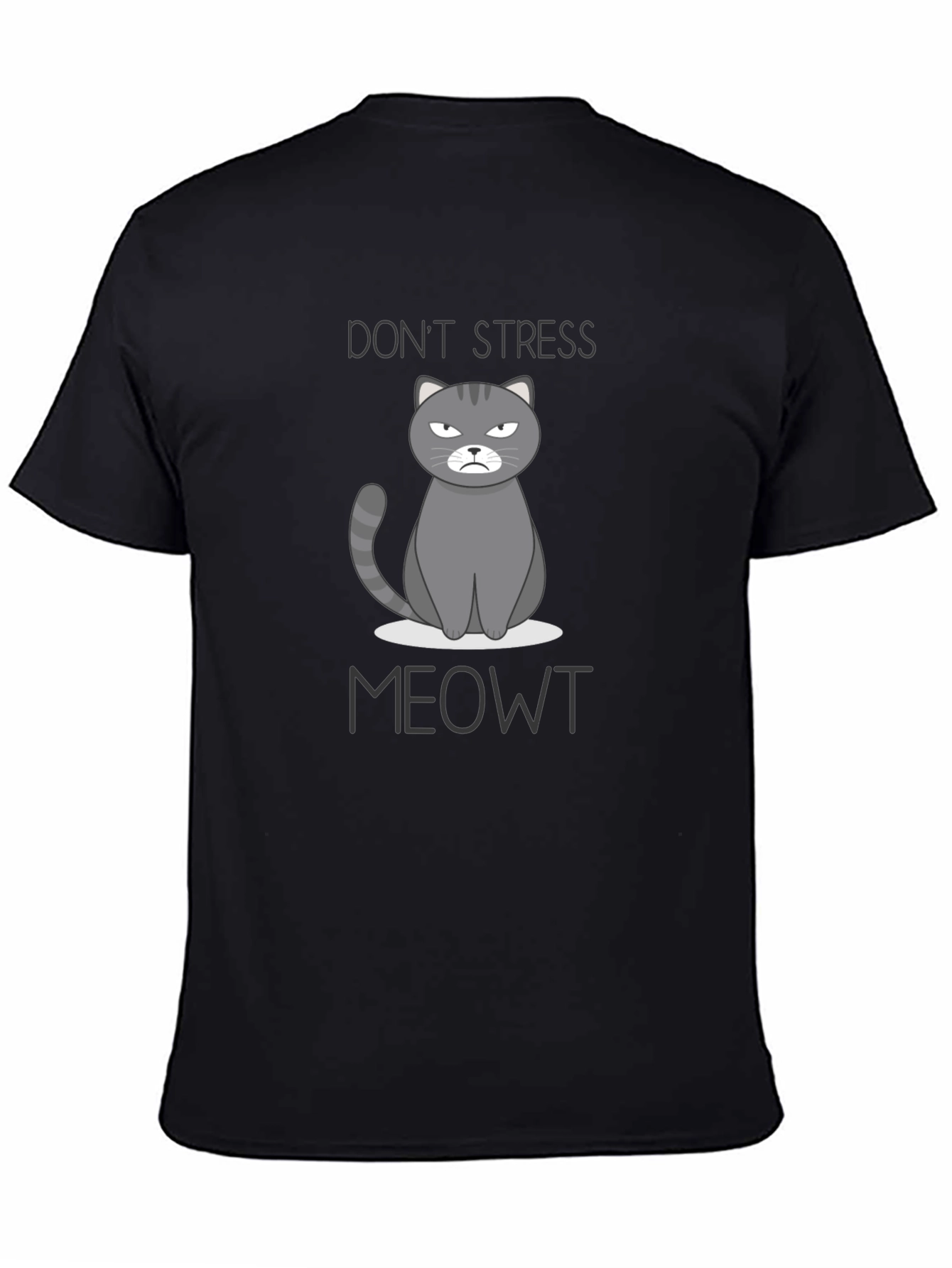 Dont Stress Meowt Funny Cat Graphic T-Shirt