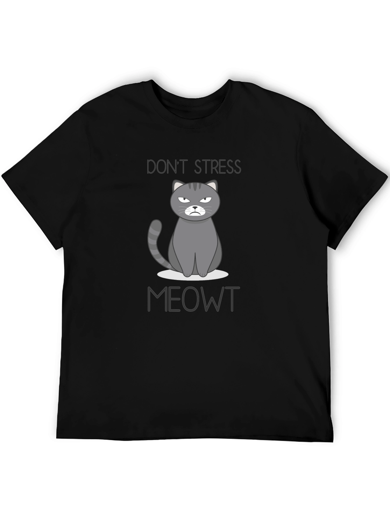 Dont Stress Meowt Funny Cat Graphic T-Shirt