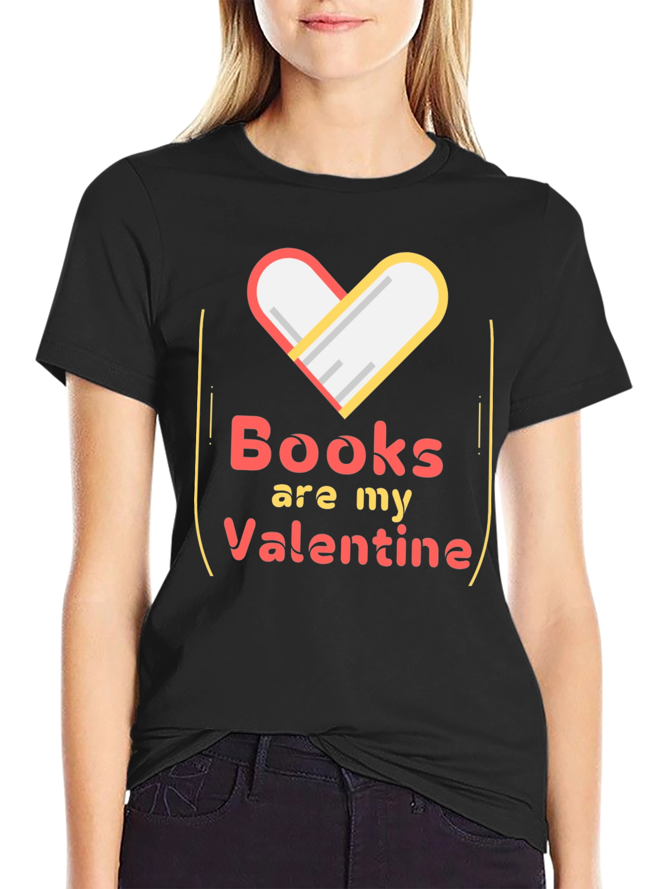 Books Are My Valentine Graphic Tee