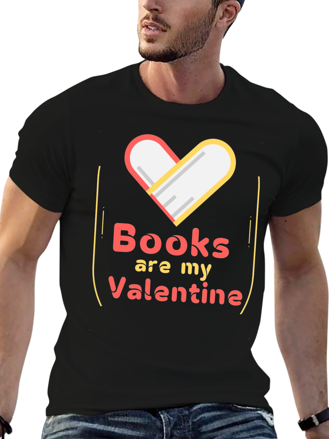 Books Are My Valentine Graphic Tee