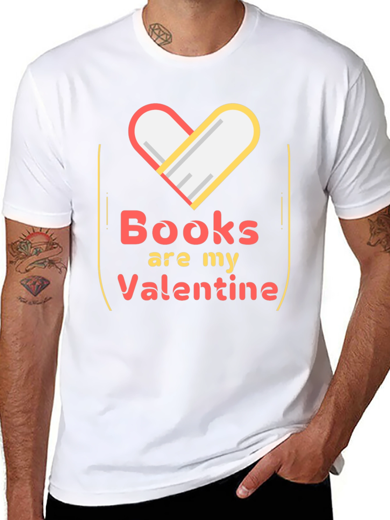 Books Are My Valentine Graphic Tee